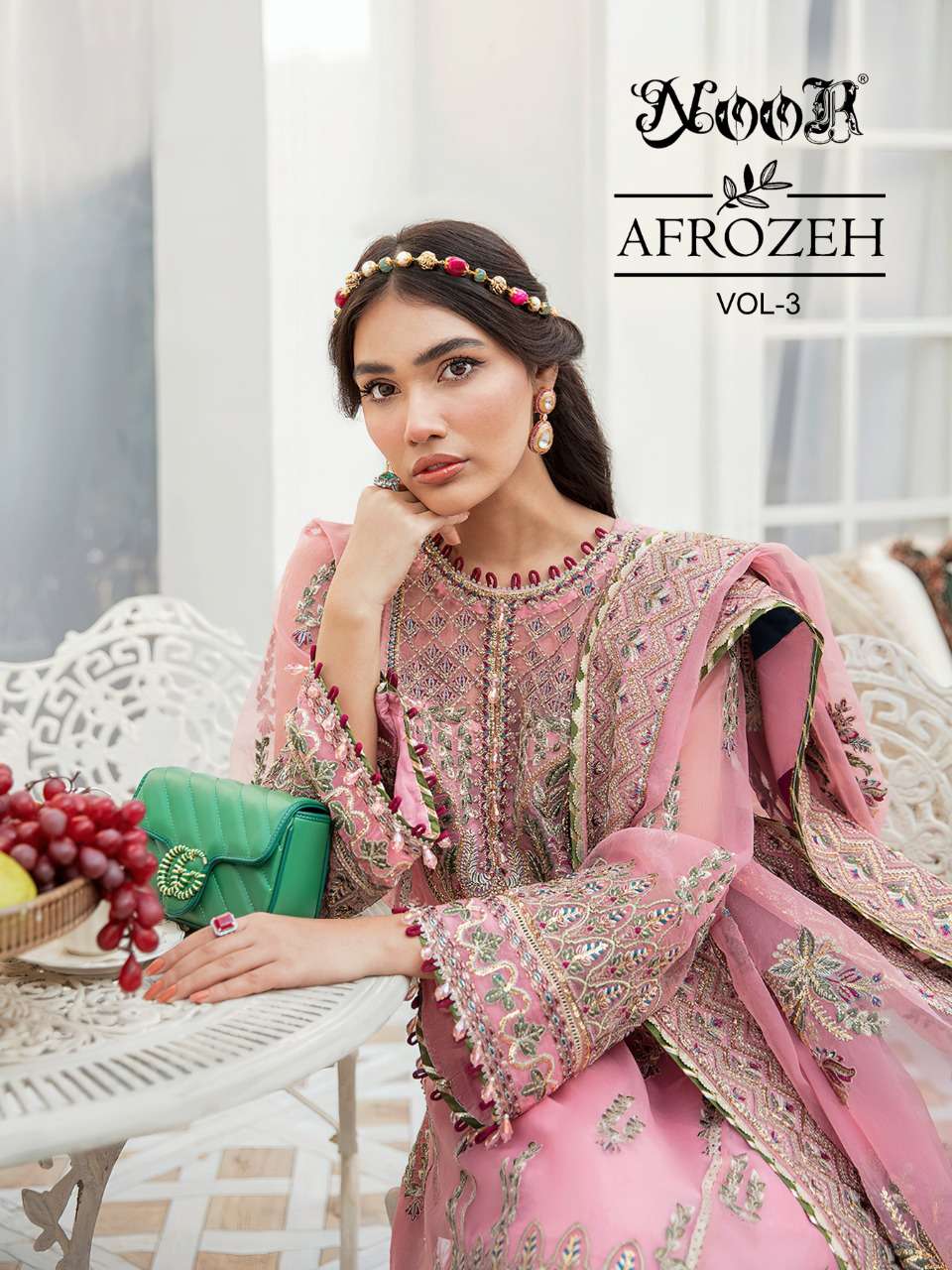 NOOR AFFROZH VOL 3 GEORGETTE WITH EMBROIDERY SALWAR SUITS AT...