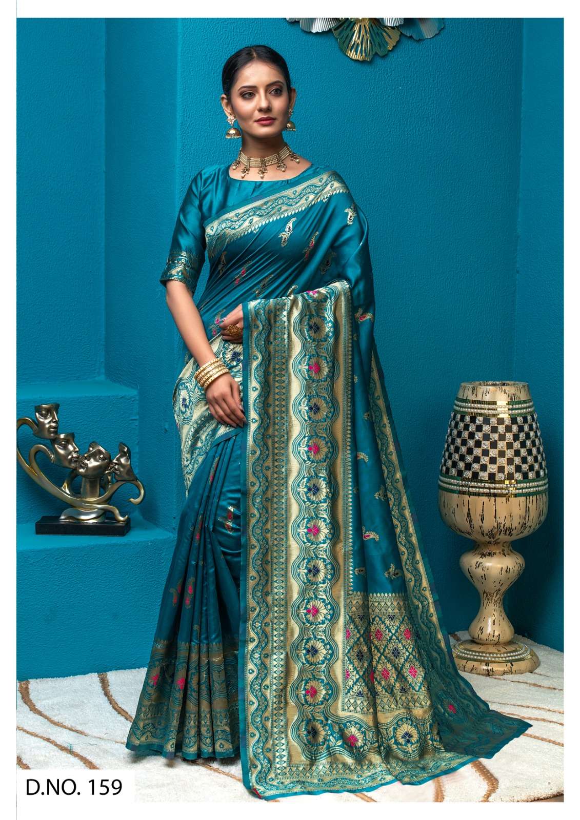 PC SILKI VOL 2 BANARASI SILK BLEND SAREES COLLECTION AT WHOL...