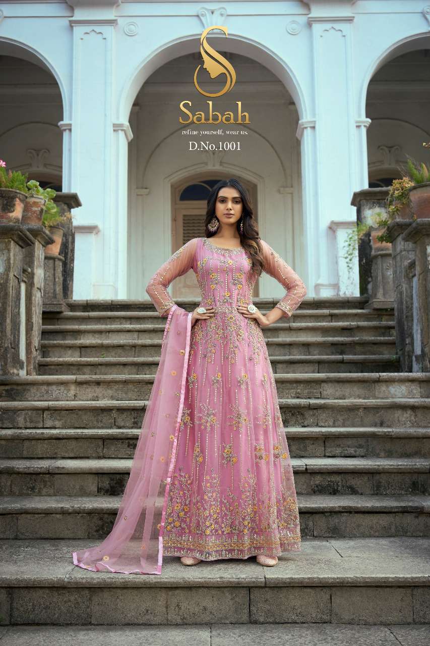 SABAH RUKSAAR HEAVY BUTTERFLY NET SALWAR SUITS AT WHOLESALE ...