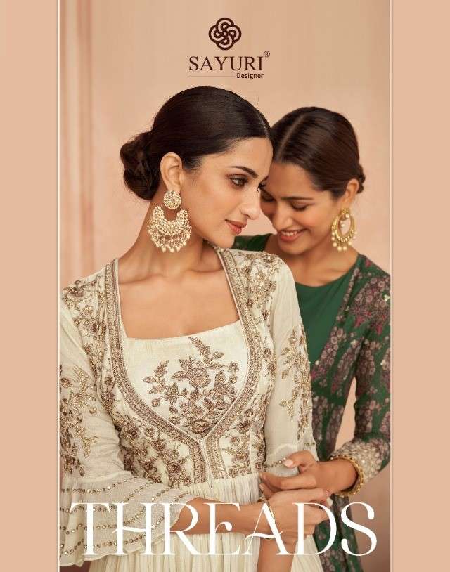 SAYURI THREADS PURE GEORGETTE SALWAR SUITS COLLECTION AT WHO...