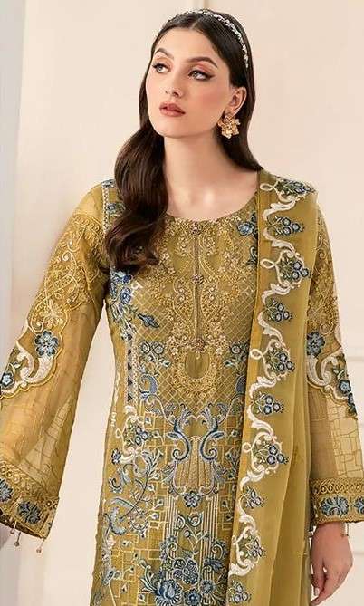 SHREE FABS 720 GEORGETTE EMBROIDERY SALWAR SUITS AT WHOLESAL...