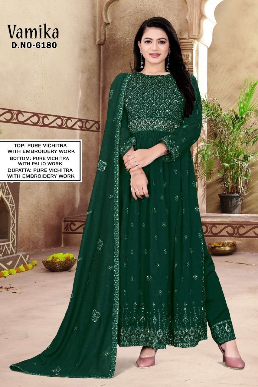 VEDANTI VAMIKA PURE VICHITRA SALWAR SUITS AT WHOLESALE PRICE