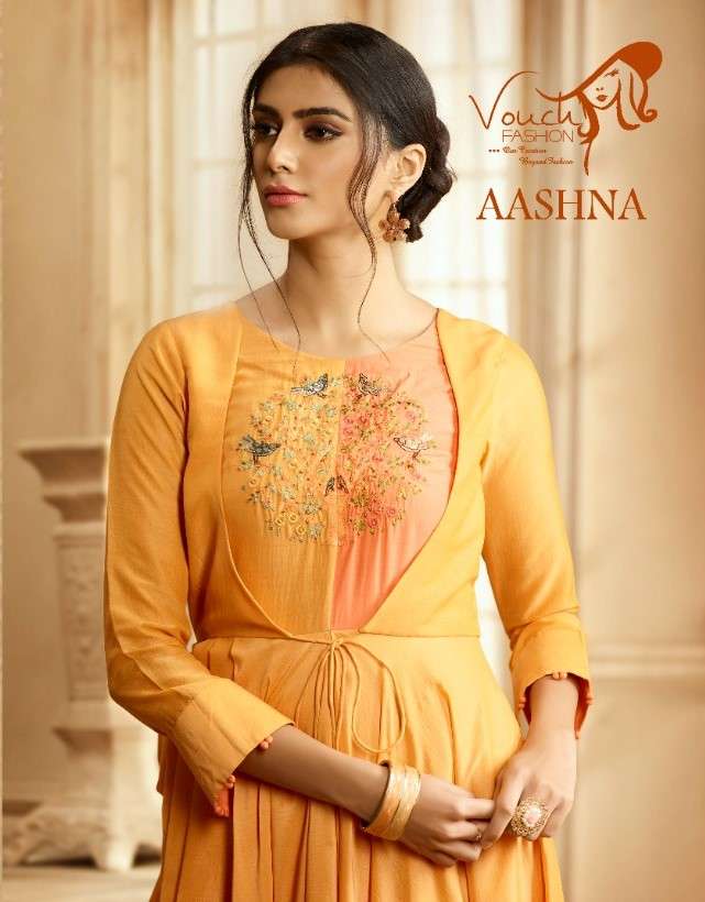 VOUCH AASHNA PURE RAYON KURTIS AT WHOLESALE PRICE