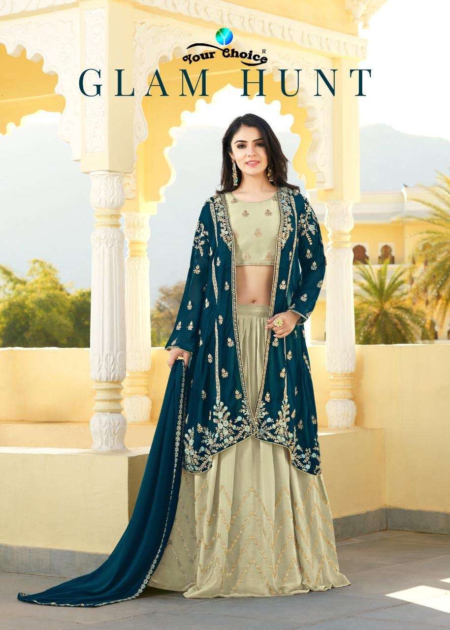 YOUR CHOICE GLAM HUNT BLOOMING GEORGETTE SUITS COLLECTION AT...