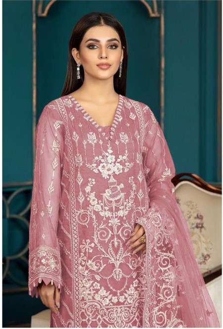 ZIAAZ ALIZA VOL 3 ORGANZA EMBROIDERED SALWAR SUITS AT WHOLES...