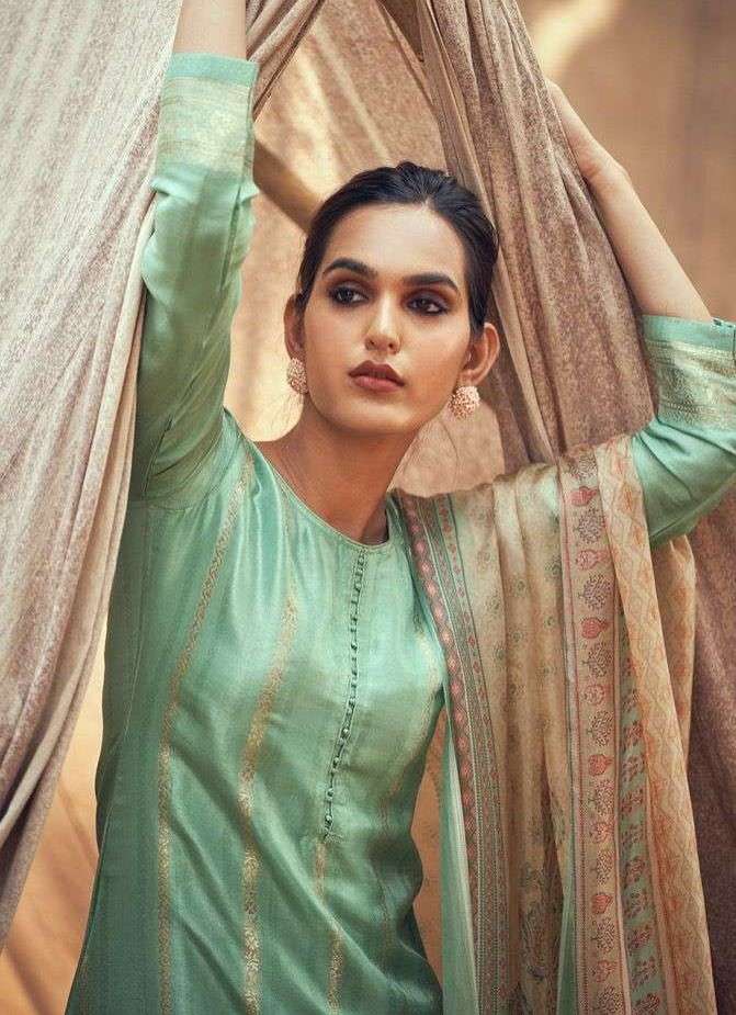 AIQA EHSAAS NX PURE BEMBERG RUSSIAN SILK SALWAR KAMEEZ AT WH...