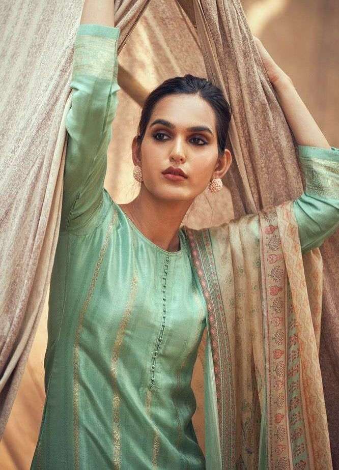 Aiqa Ehsaas Nx Russian Silk with fancy salwar kameez collect...