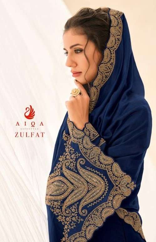 AIQA ZULFAT PURE BEMBERG ROW SILK SALWAR SUITS AT WHOLESALE ...