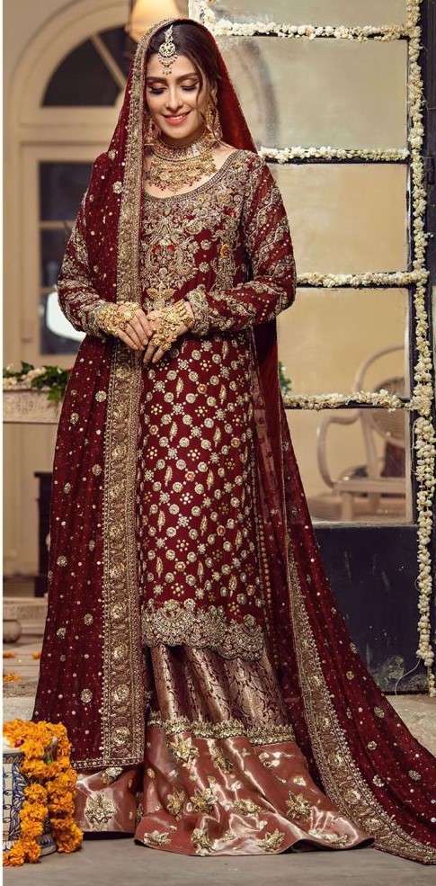 AL KHUSHBU ALK 166 FAUX GEORGETTE EMBROIDERED SUITS AT WHOLE...