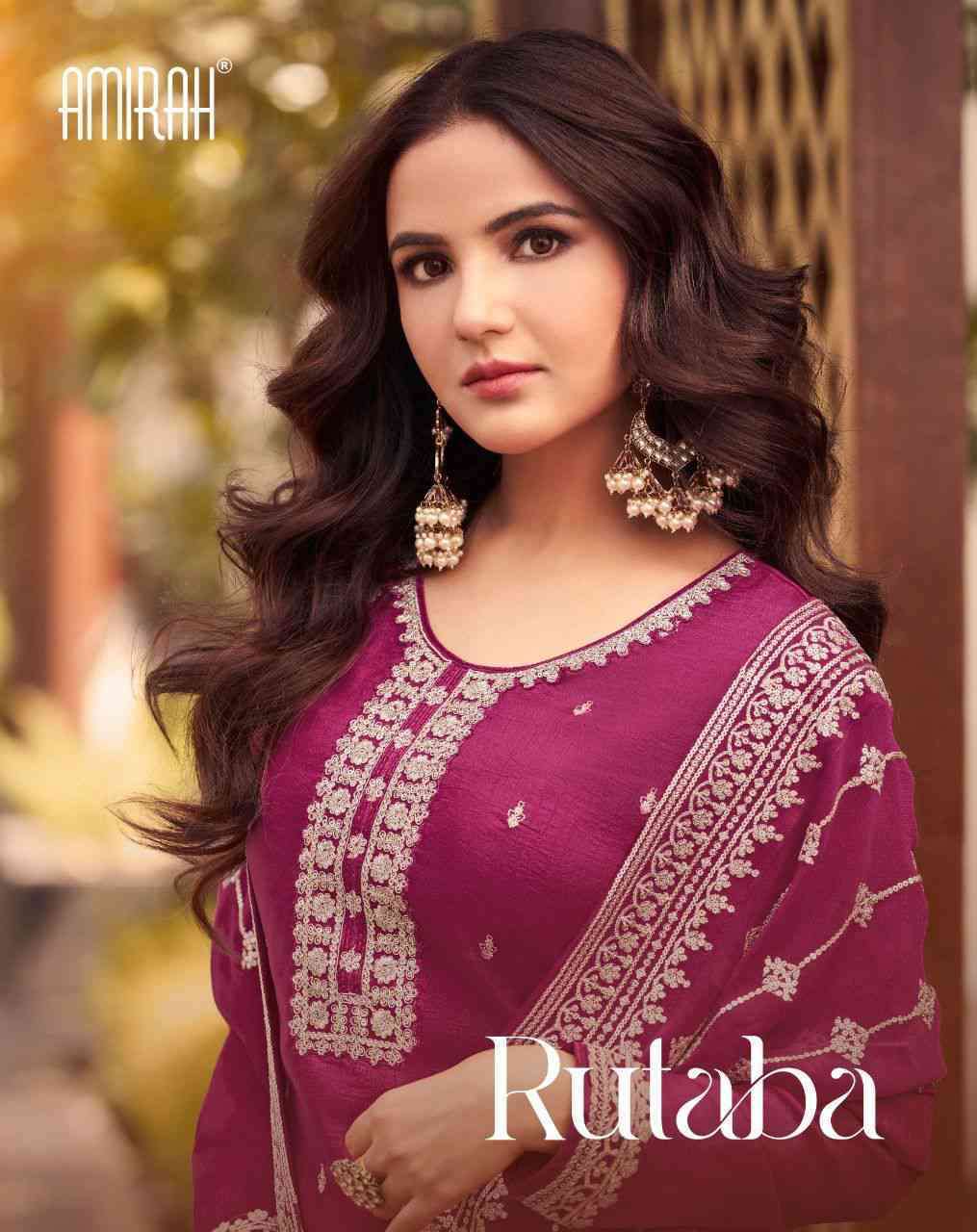 AMIRAH RUTABA HEAVY DOLA SILK WITH EMBROIDERY WORK SUITS AT ...
