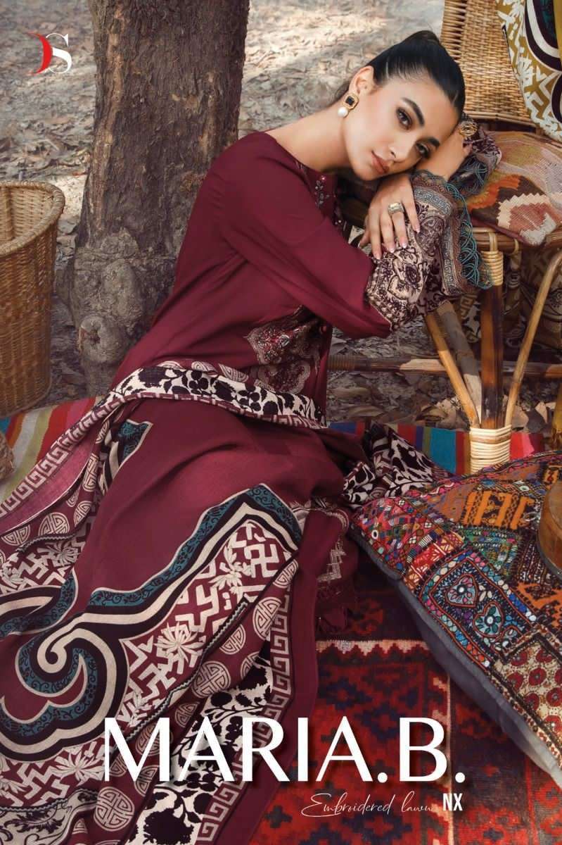 DEEPSY SUITS MARIAB EMBROIDERED LAWN NX COTTON SALWAR SUITS ...
