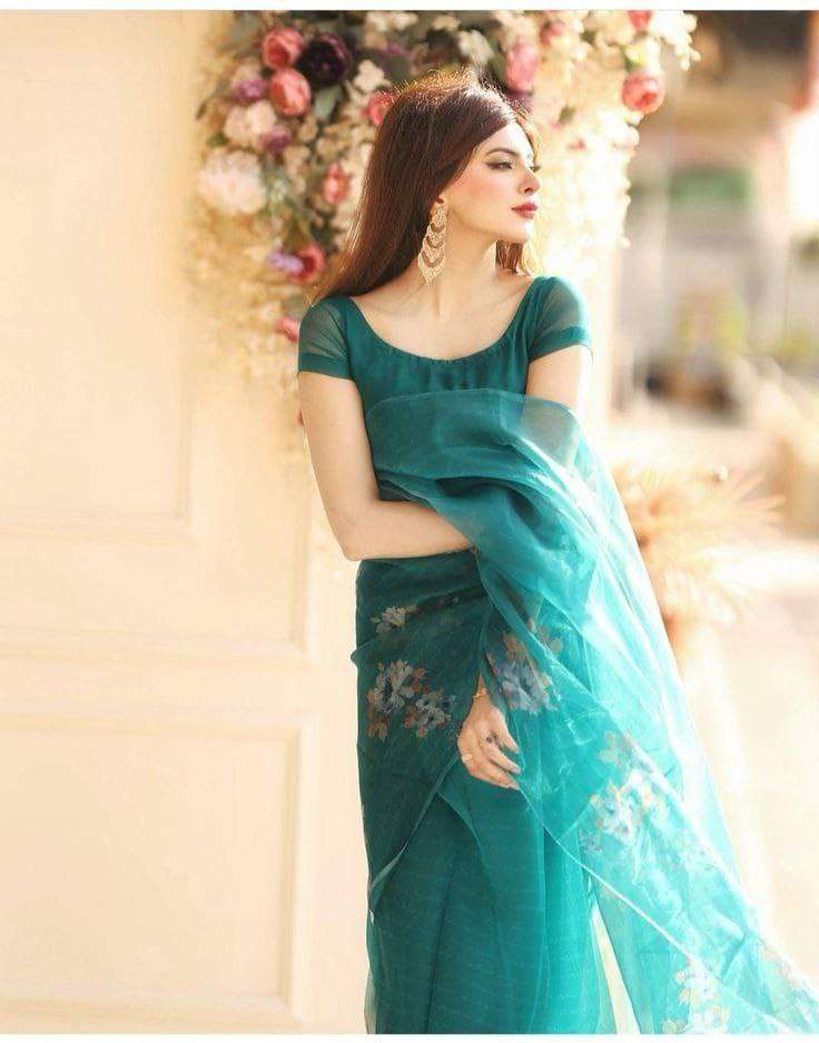 EYE CATCHY ORGANZA SILK SAREES COLLECTION THAT YOU WONT AFFO...