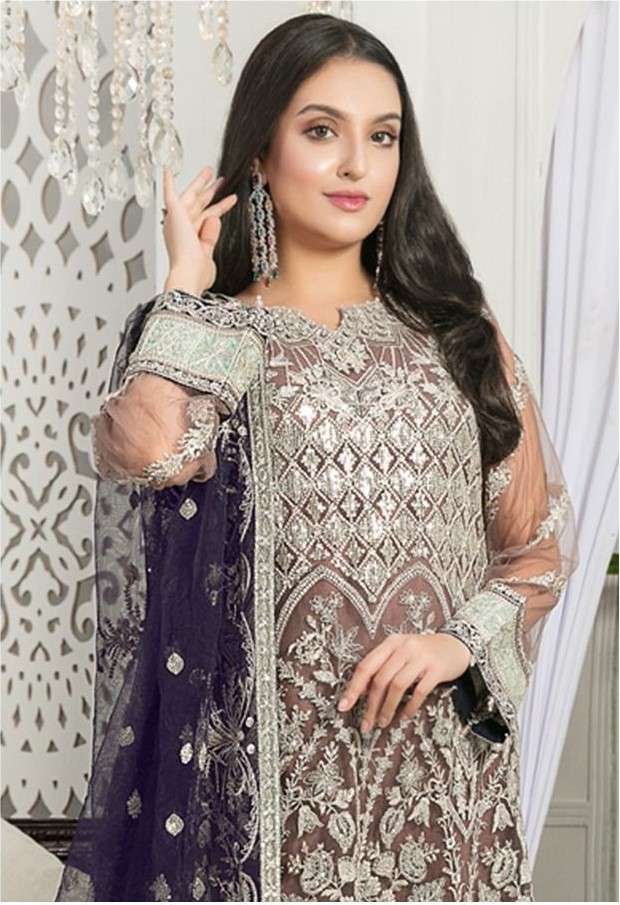 FEPIC 1299 ORGANZA EMBROIDERED SALWAR SUITS COLLECTION AT WH...
