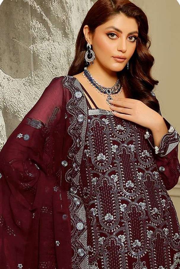 FEPIC ROSEMEEN 1290 GEORGETTE EMBROIDERED SALWAR SUITS COLLE...