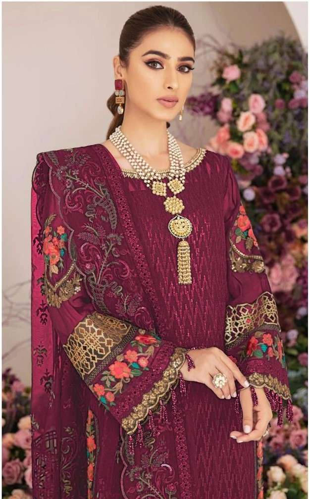 FEPIC ROSEMEEN 1301 GEORGETTE EMBROIDERED SALWAR SUITS AT WH...