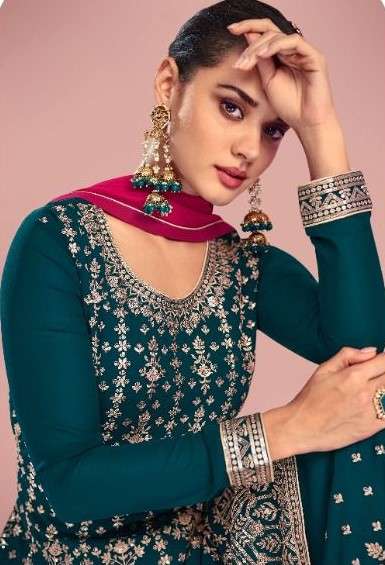 GULKAYRA DESIGNER SITARA REAL GEORGETTE SALWAR SUITS AT WHOL...