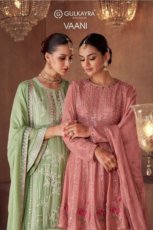 GULKAYRA DESIGNER VAANI REAL GEORGETTE SALWAR SUITS AT WHOLE...