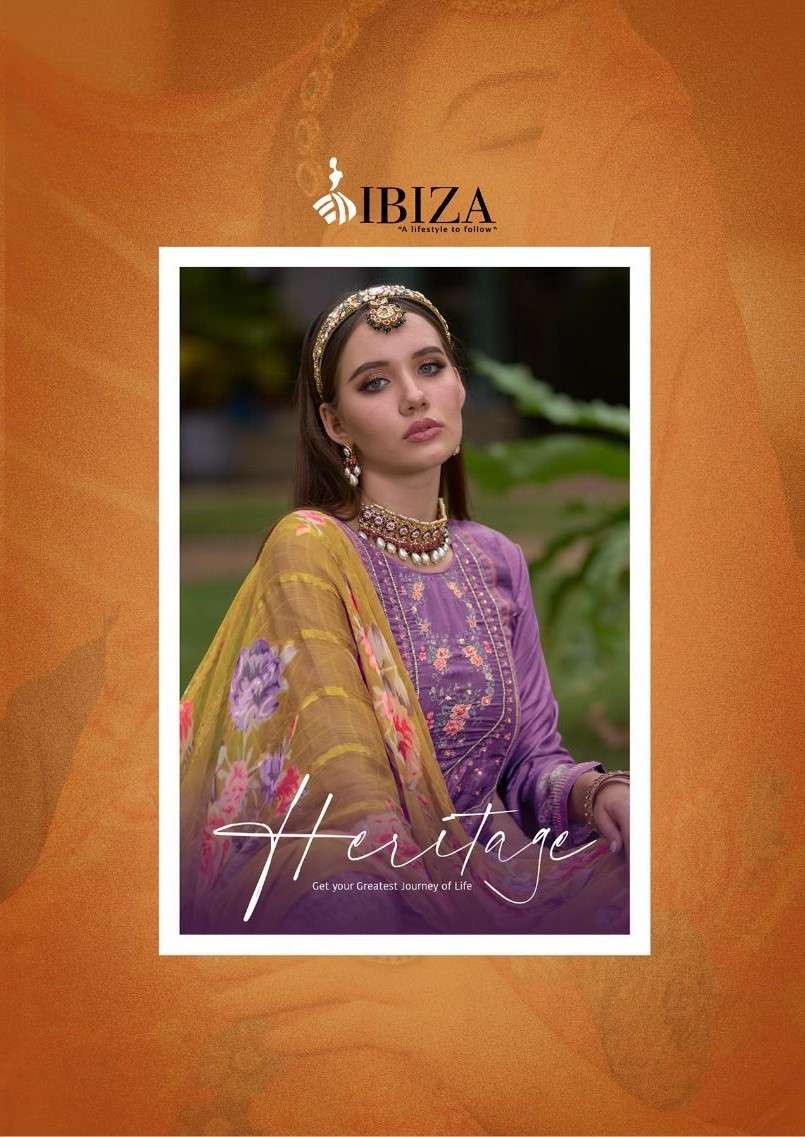 IBIZA LIFESTYLE HERITAGE PURE BEMBARG MUSLIN DIGITAL PRINT S...