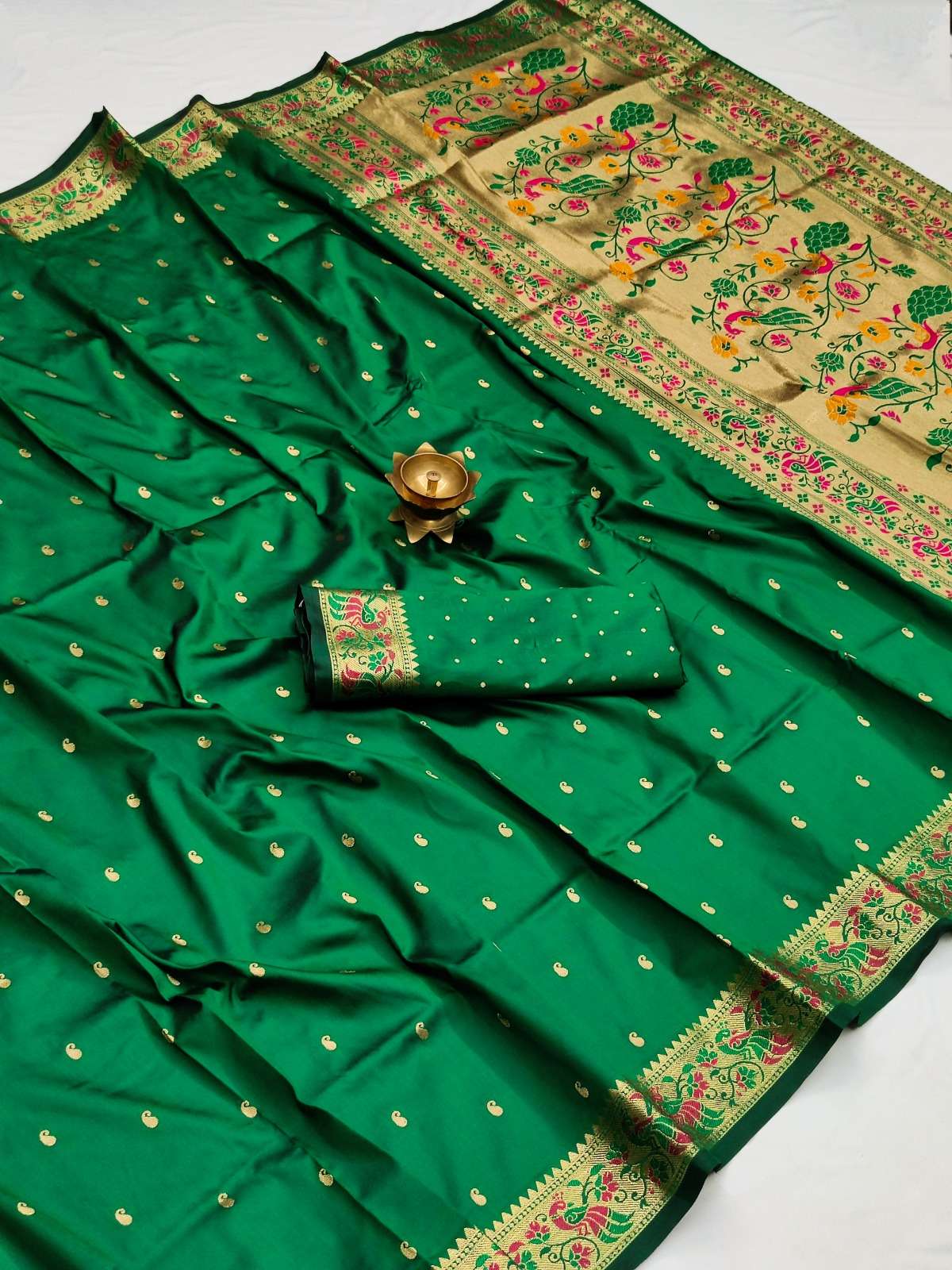  LATEST LAUNCH OF PAITHANI SILK WITH FINNEST WEAVING SAREES ...