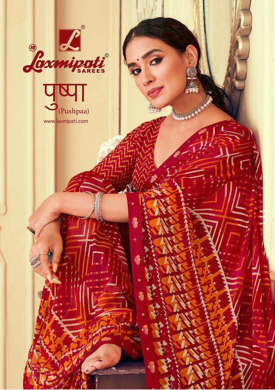 LAXMIPATI PUSHPA LATEST WEIGHTLESS SAREES COLLECTION BY LAXM...