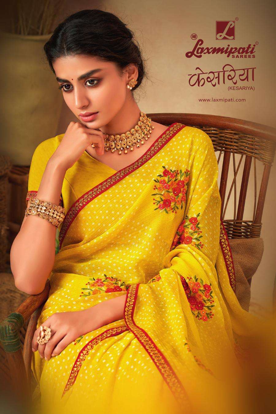 Buy Now Laxmipati PITAMBARI 8091 Chiffon Multicolor Saree – Laxmipati Sarees  | Sale