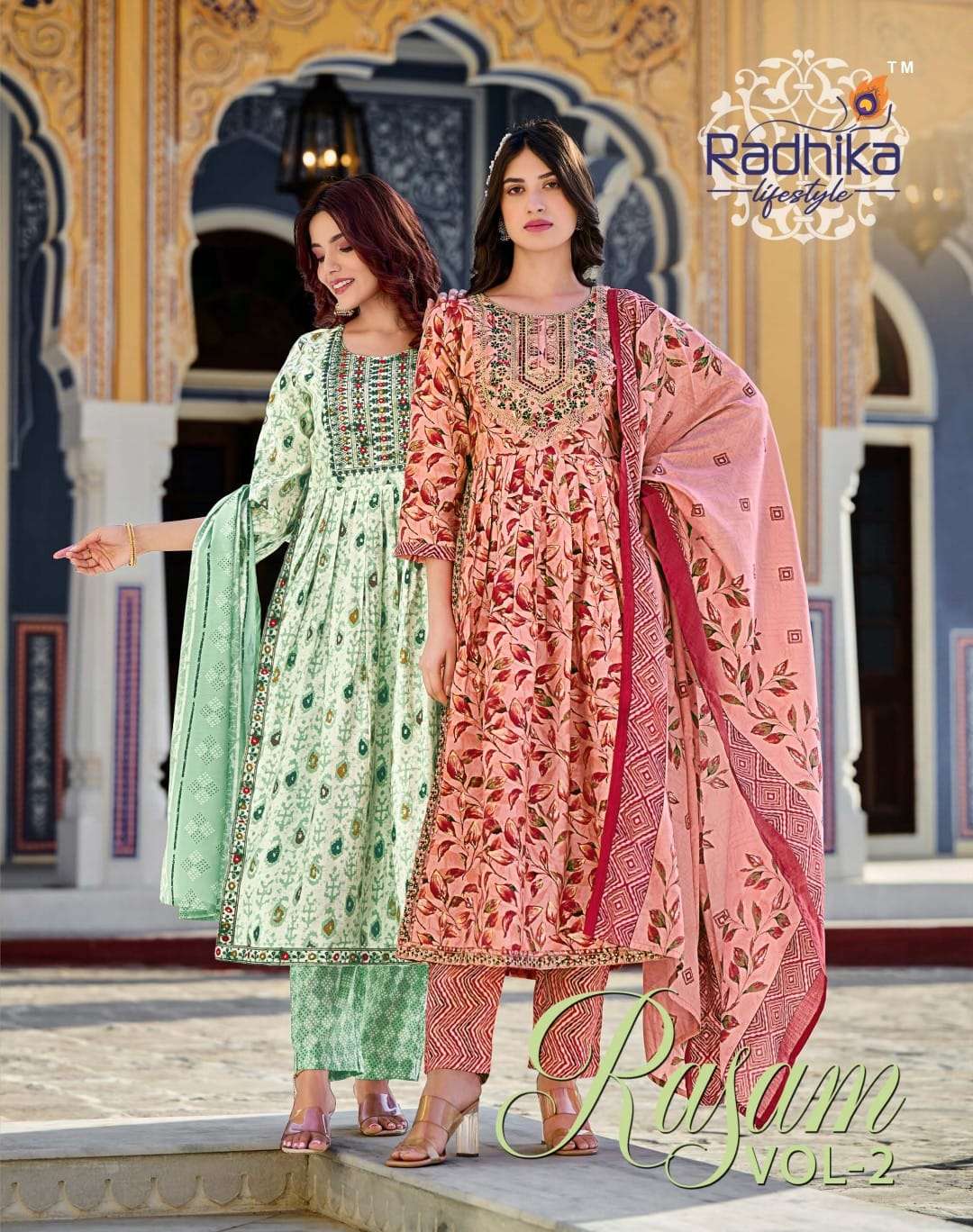 Radhika Life Style Rasam vol 2 Chanderi Printed Readymade Fa...