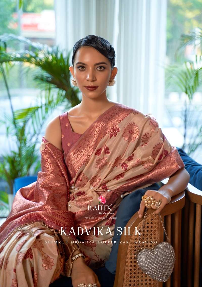 Rajtex Kadvika Linen with weaving design saree collection at...