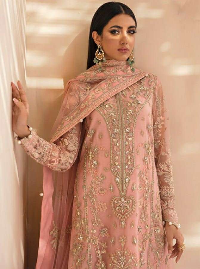 RAMSHA 566 ORGENZA EMBROIDERY SALWAR SUITS AT WHOLESALE PRIC...