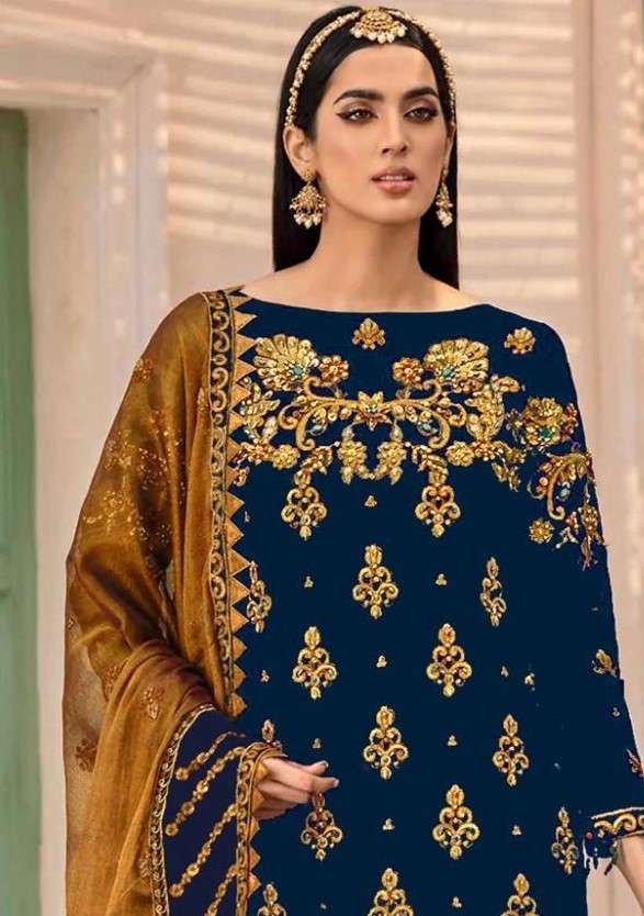 SERINE FAUX GEORGETTE SALWAR SUITS COLLECTION AT WHOLESALE P...