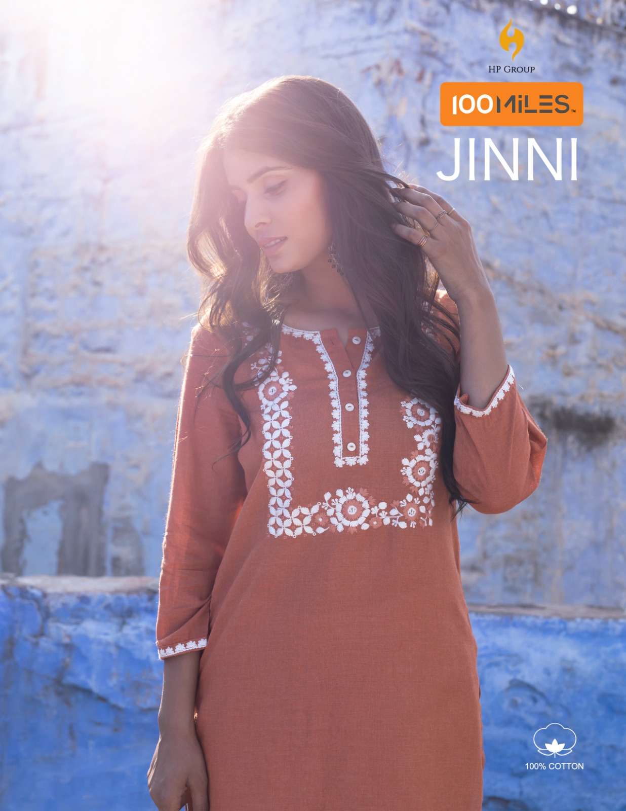 100 MILES JINNI PURE COTTON EMBROIDERED KURTIS AT WHOLESALE ...