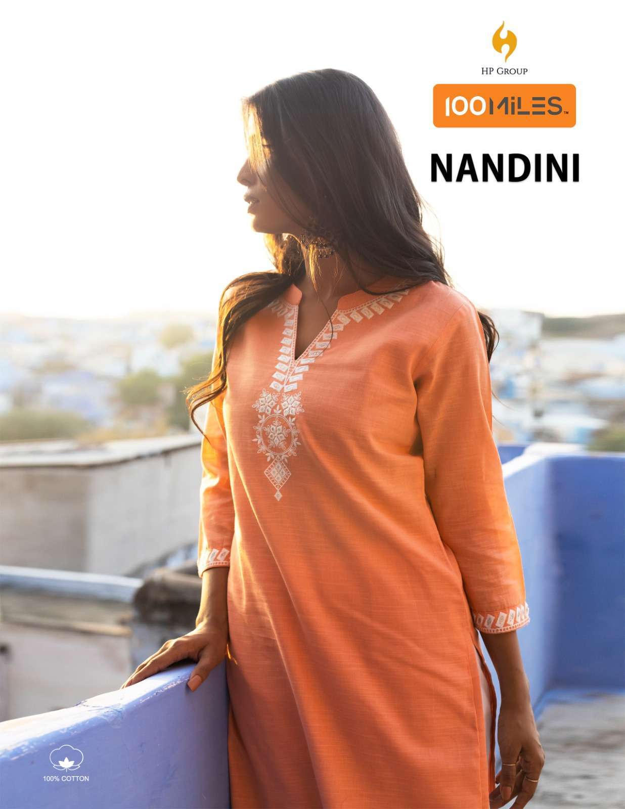 100 Miles Nandini Cotton with Simple Look fancy Kurti collec...