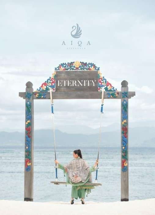 AIQA ETERNITY PURE BEMBERG RUSSIAN SILK SALWAR KAMEEZ AT WHO...