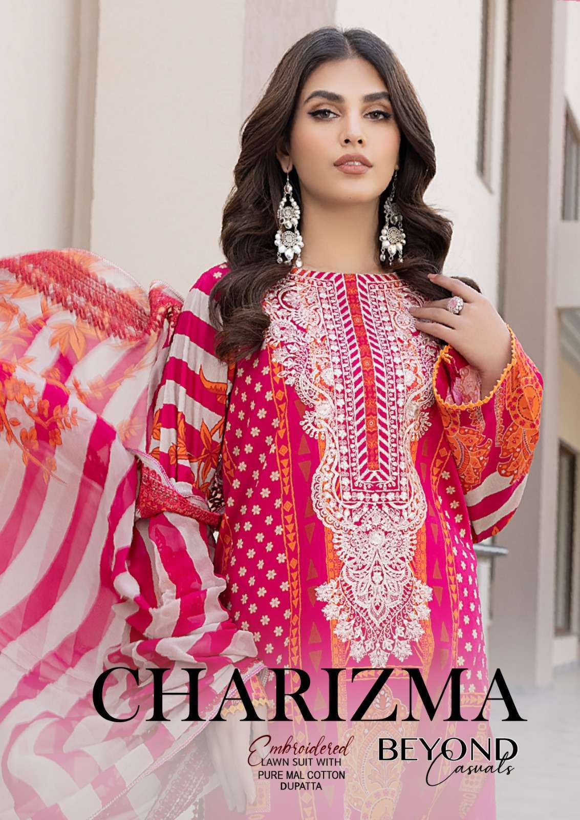 CHARIZMA DESIGNER BEYOND CASUALS Lawn Cotton With Fancy Embr...