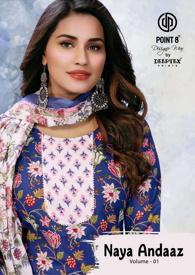DEEPTEX NAYA ANDAAZ VOL 1 PURE COTTON PRINTED STITCHED SUITS...