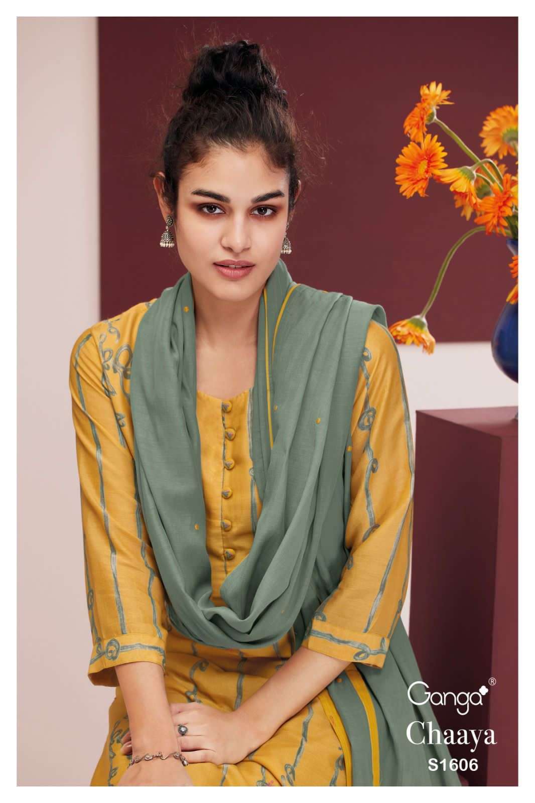 Ganga fashion Shaaya 1606 Silk with fancy Salwar kameez coll...