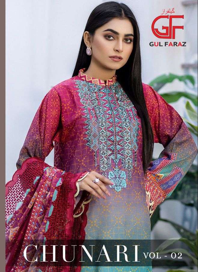 GUL FARAZ CHUNARI VOL 2 PURE JAM DIGITAL PRINT SALWAR SUITS ...