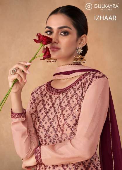 GULKAYRA DESIGNER IZHAAR REAL GEORGETTE SALWAR SUITS AT WHOL...