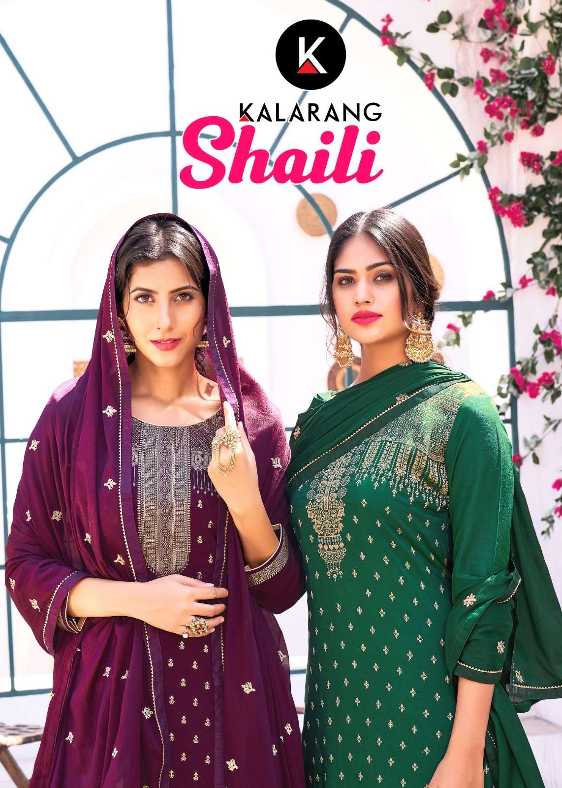 KALARANG SHAILI PURE DOLA JACQUARD SALWAR SUITS AT WHOLESALE...