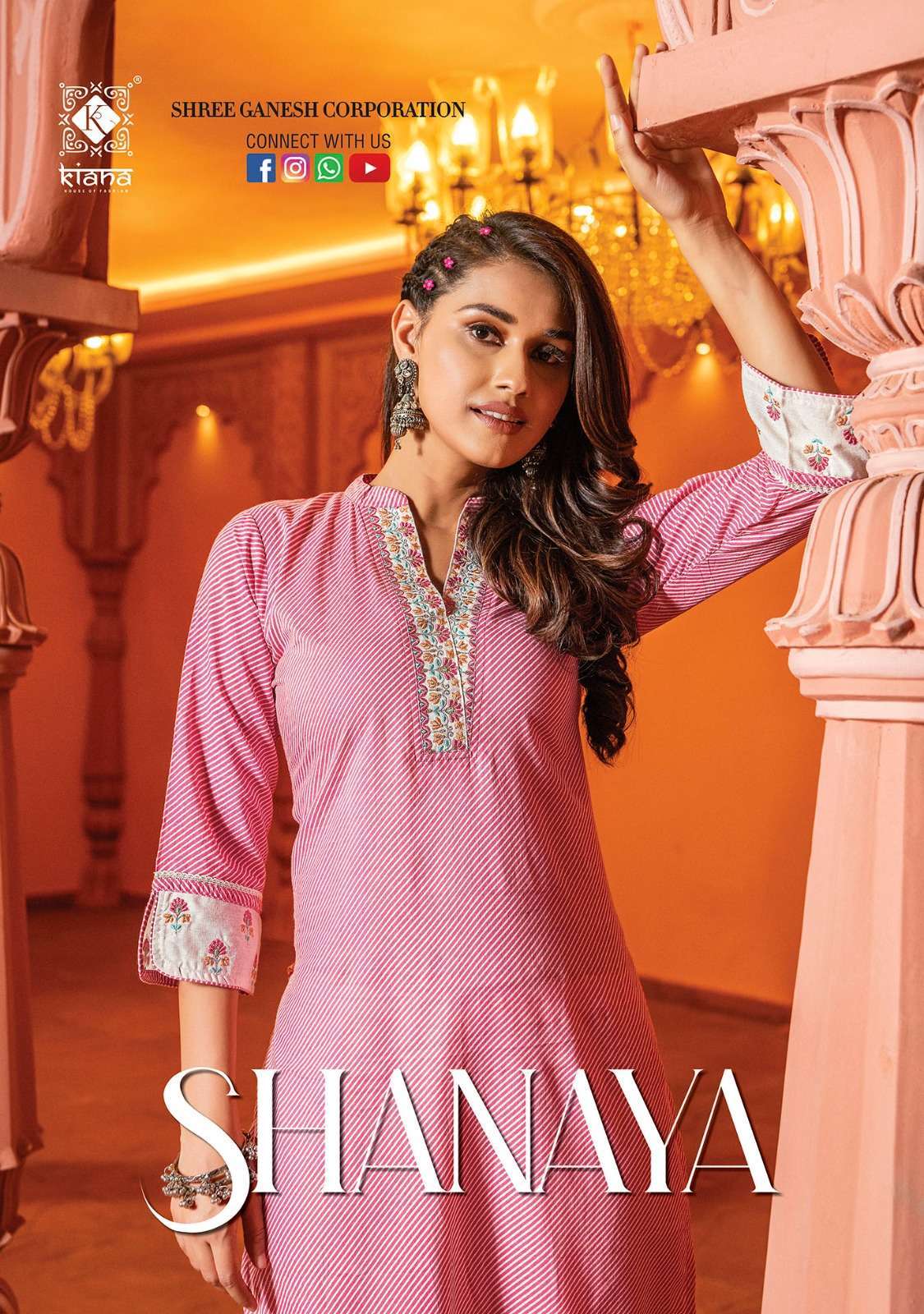 Kiana Shanaya Cotton printed fancy Summer wear Kurti Pant co...