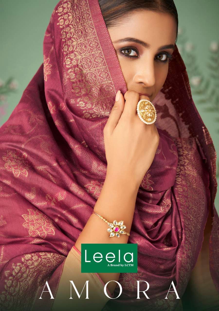 Leela Amora Jam Satin with Fancy designer salwar kameez coll...