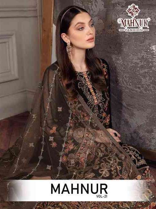 MAHNUR VOL 21 HEAVY GEORGETTE SALWAR SUITS AT WHOLESALE PRIC...