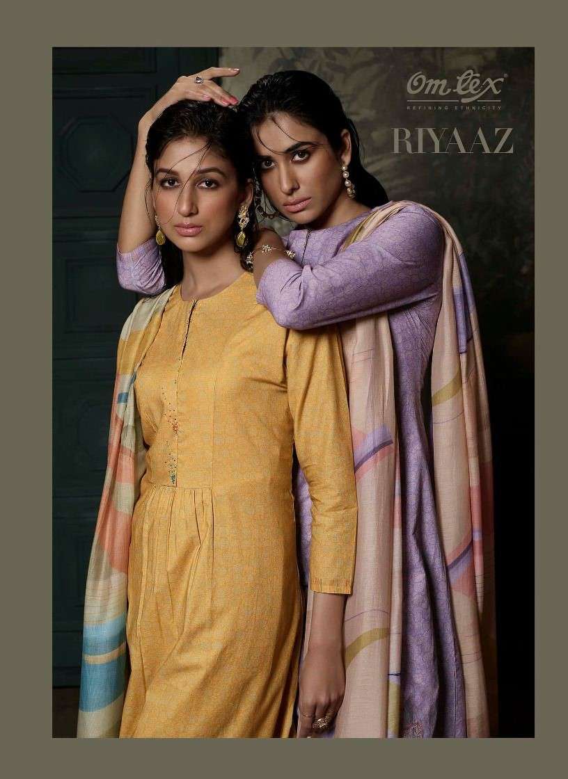 OMTEX RIYAAZ LAWN COTTON SALWAR SUITS AT WHOLESALE PRICE