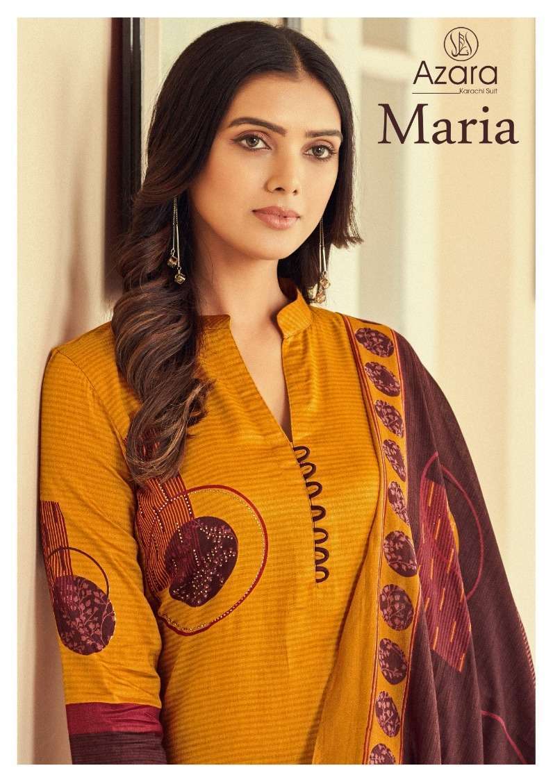 Radhika Azara Maria Jam Cotton With Printed Dress Material c...