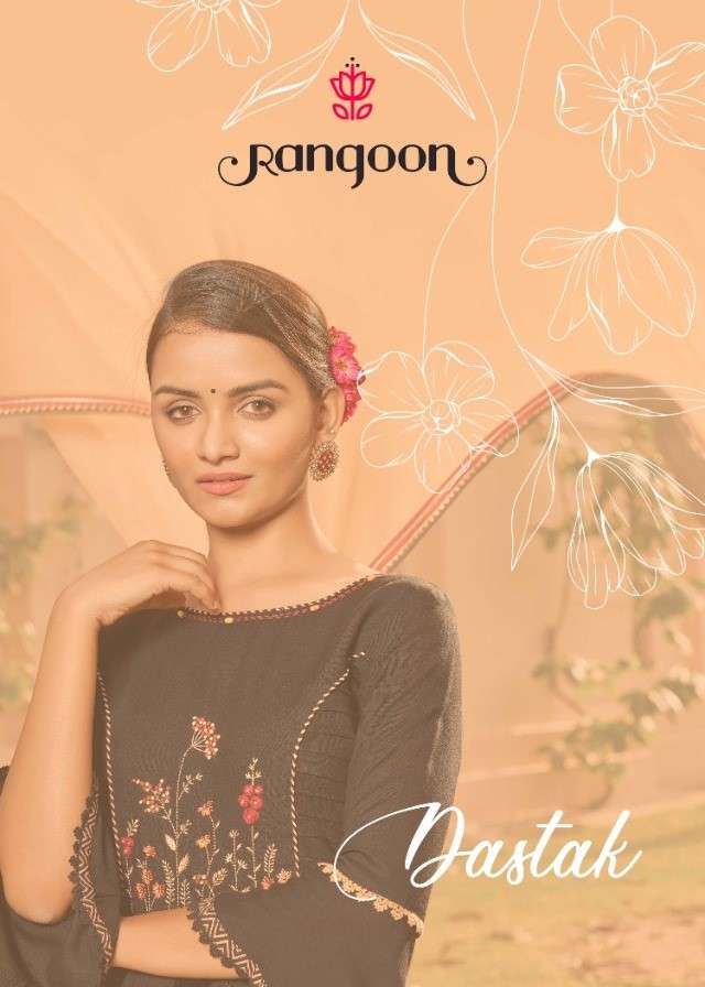 RANGOON DASTAK HEAVY AIRJET RAYON STITCHED SUITS AT WHOLESAL...
