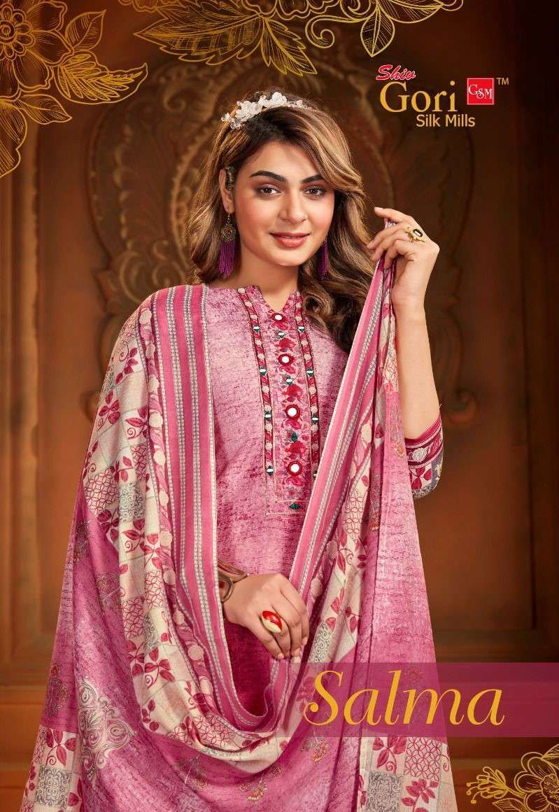 SHIV GORI SALMA RAYON COTTON PRINTED SALWAR SUITS AT WHOLESA...