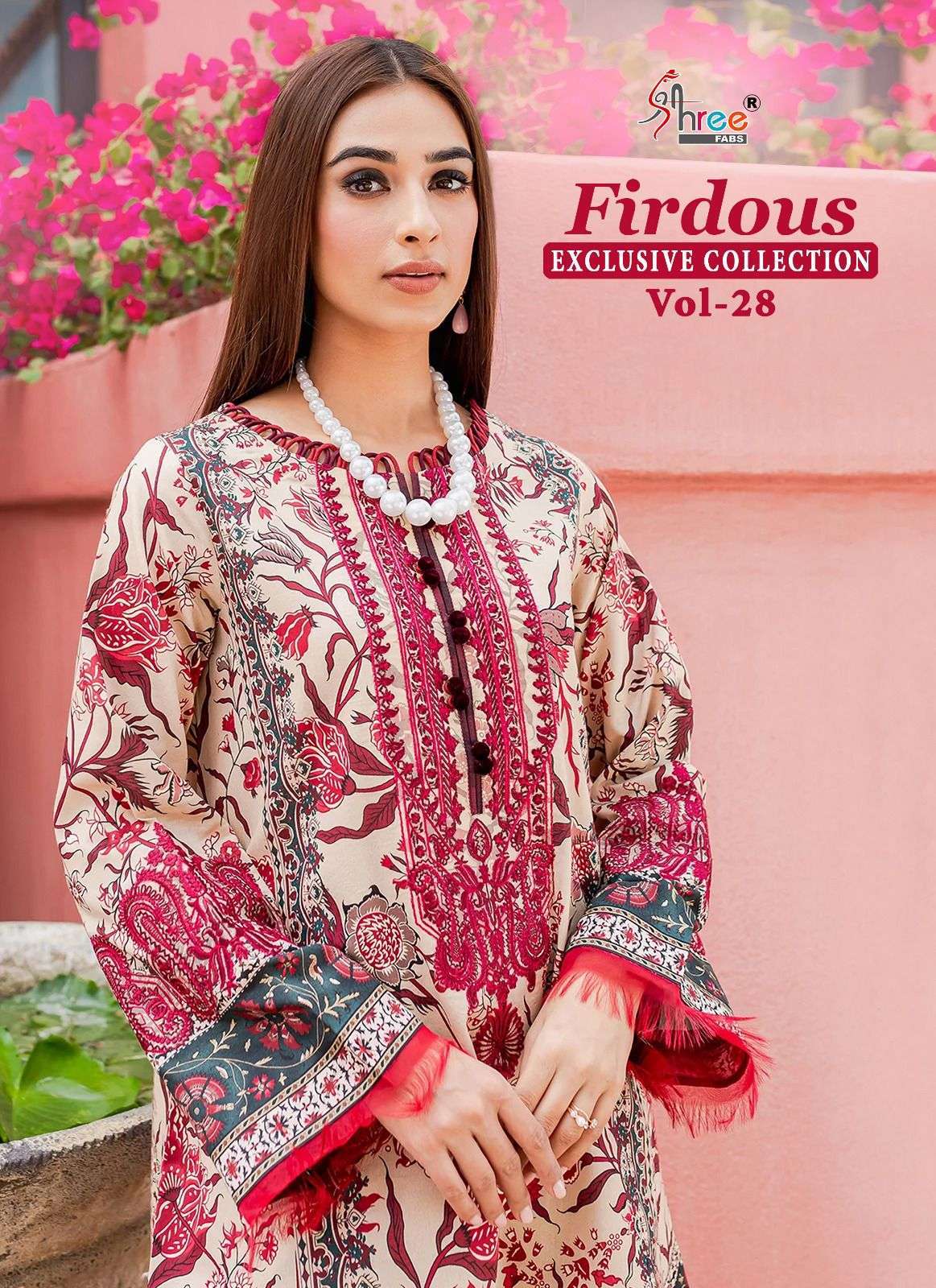 Shree fabs FIRDOUS EXCLUSIVE COLLECTION VOL 28 Jam Cotton wi...