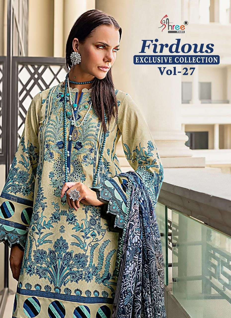Shree fabs Firdous vol 27 Cotton with Printed fancy Pakistan...