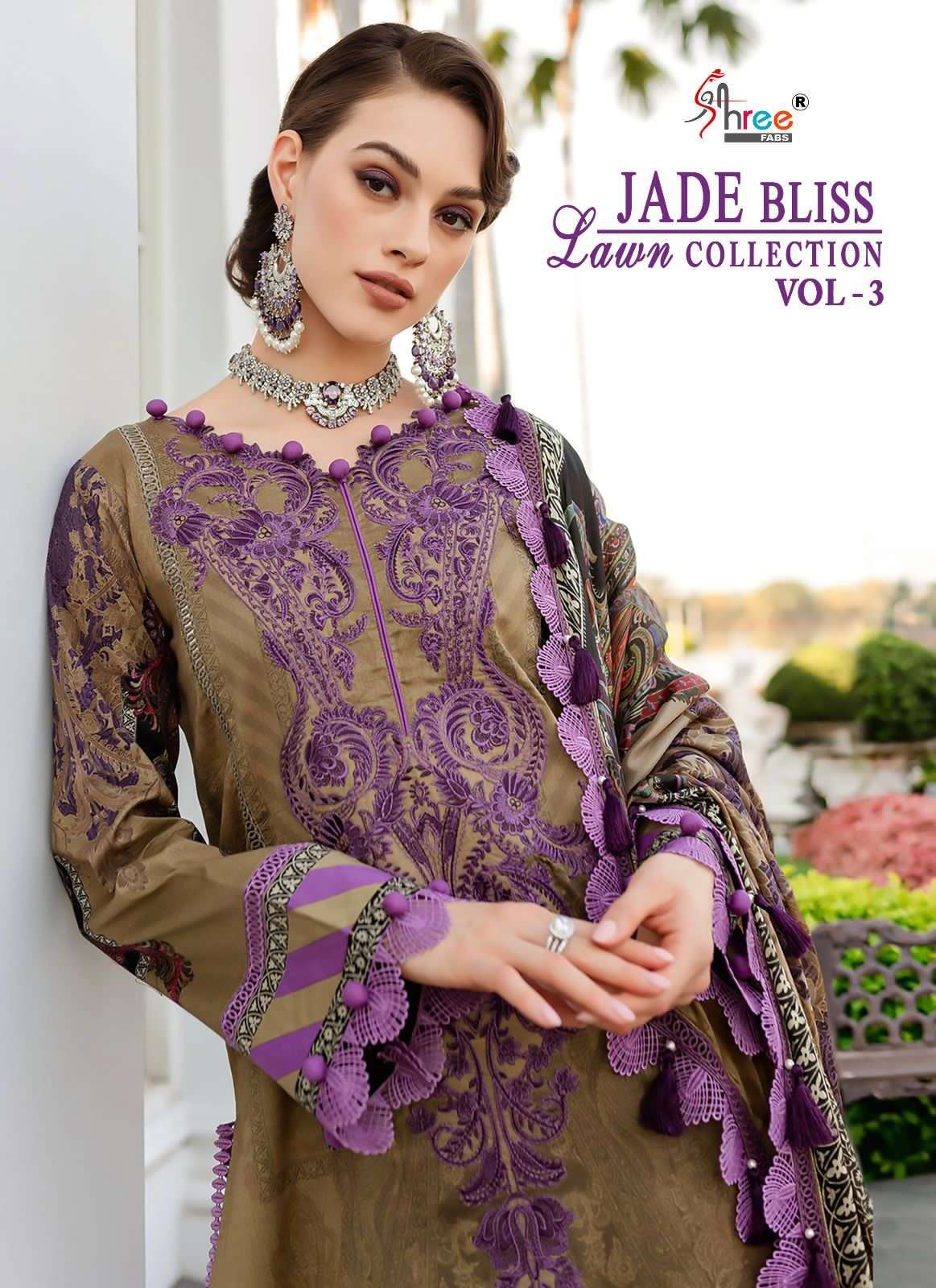 SHREE FABS JADE BLISS LAWN COLLECTION VOL 3 Cotton Printed E...