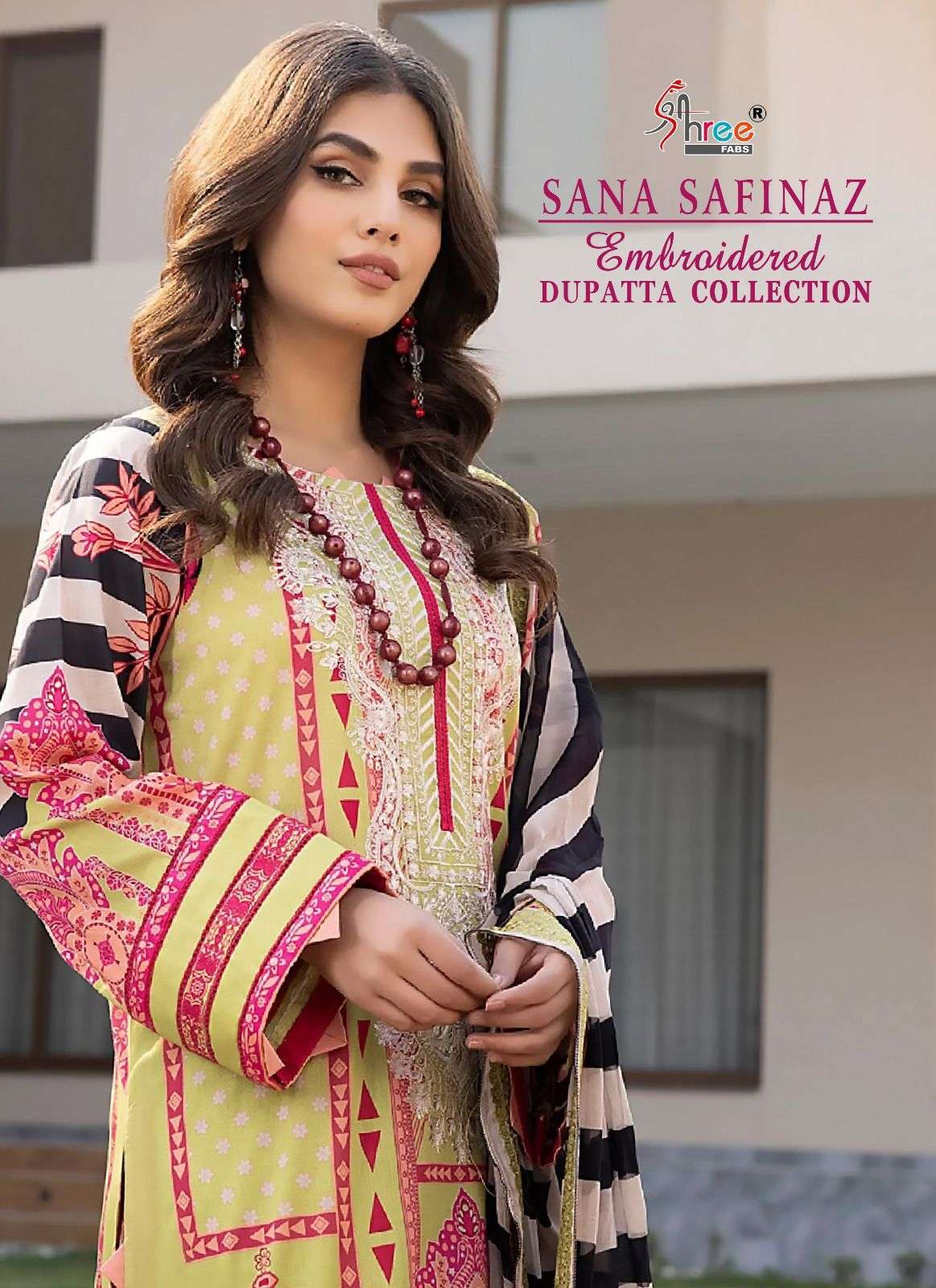 SHREE FABS SANA SAFINAZ EMBROIDERED DUPATTA COLLECTION PURE...