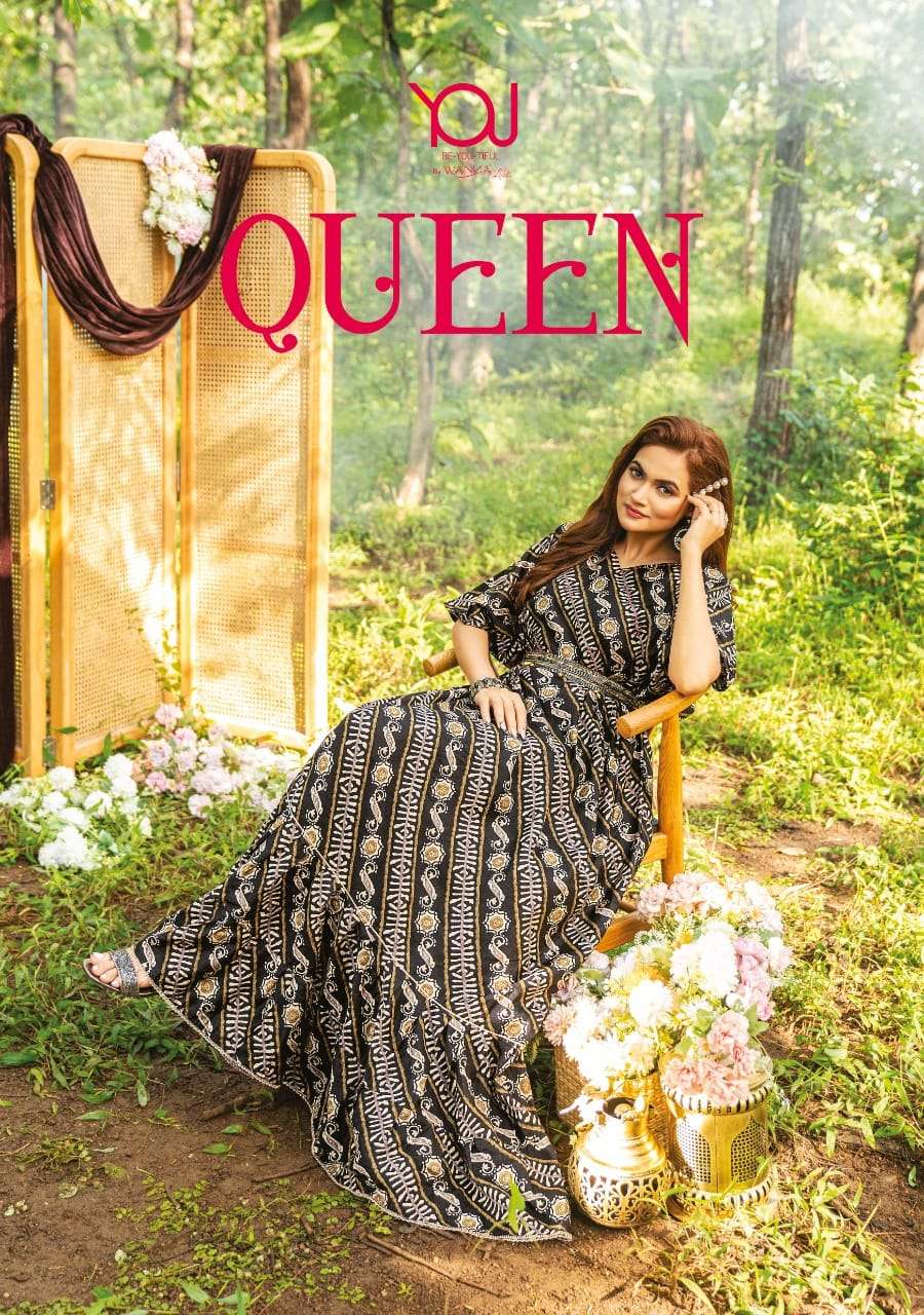 WANNA QUEEN MODAL PRINT FANCY GOWNS AT WHOLESALE PRICE